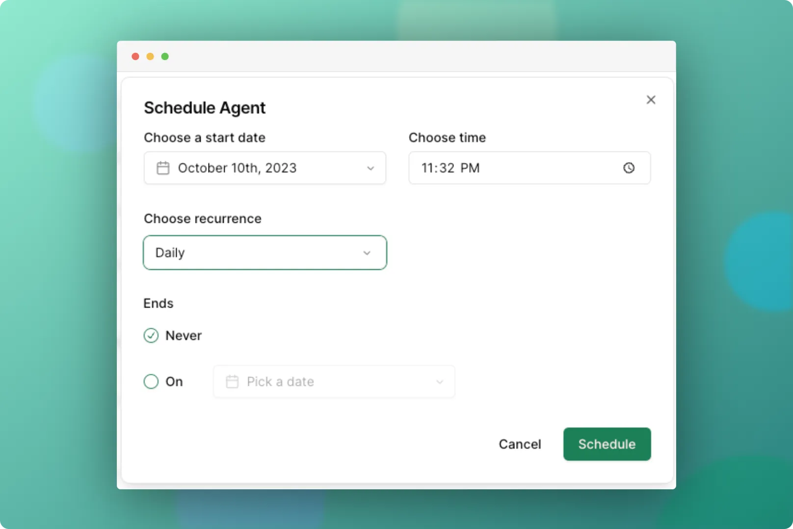 Agent Scheduling is Now Available